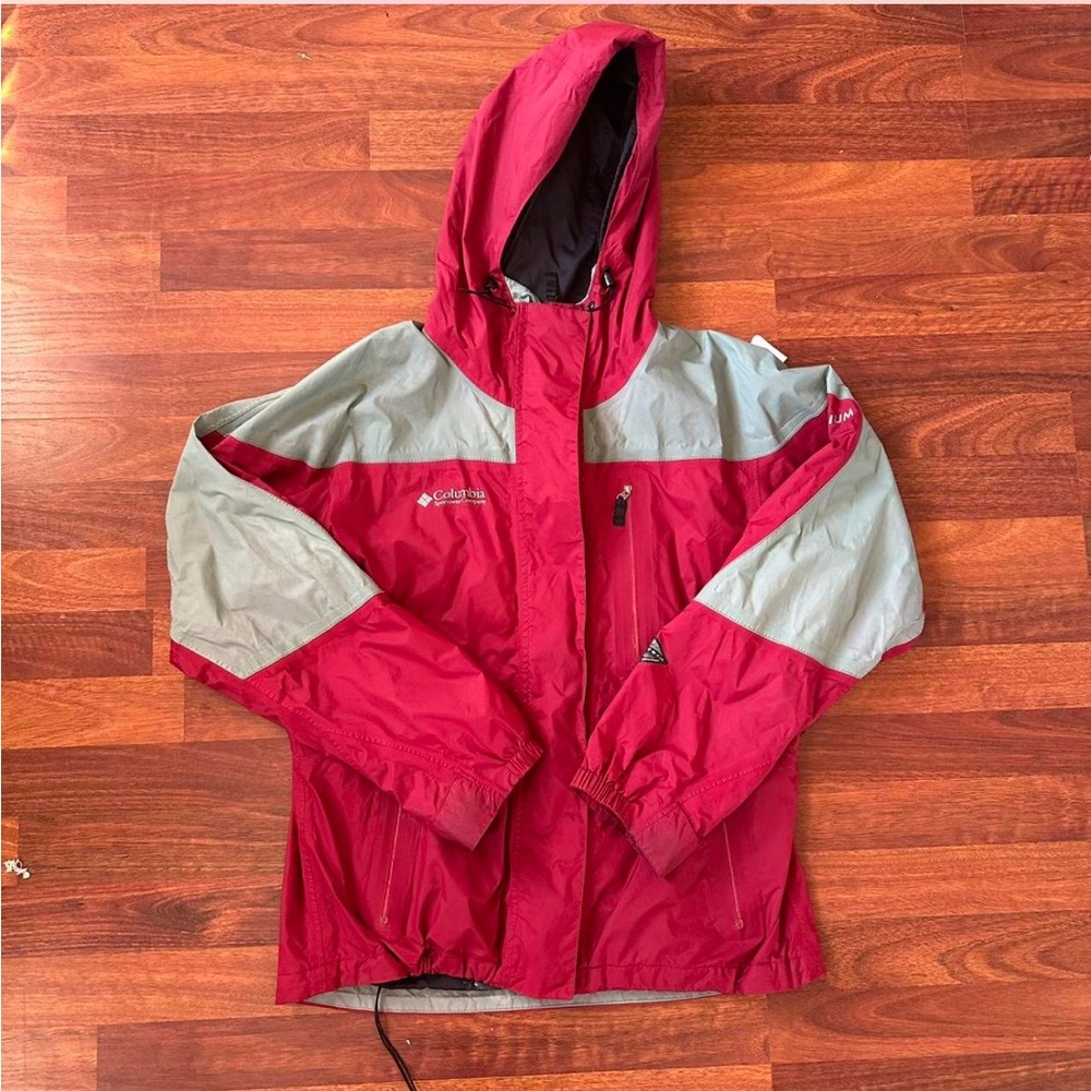 Columbia Two-Tone Red and Gray Jacket